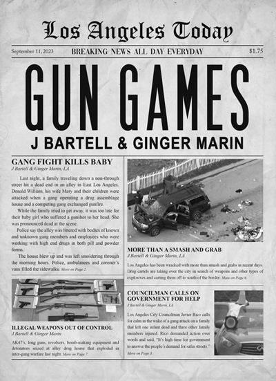 Book cover for Gun Games, an action-thriller book